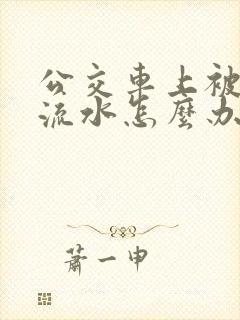 公交车上被蹭的流水怎么办