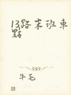 13路末班车几点