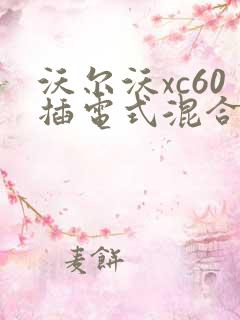 沃尔沃xc60插电式混合动力