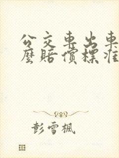 公交车出车祸怎么赔偿标准