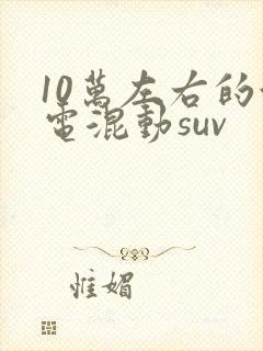 10万左右的油电混动suv