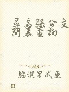 寻乌县公交车时间表查询