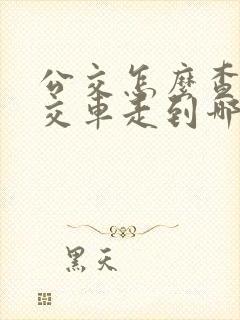 公交怎么查看公交车走到哪了