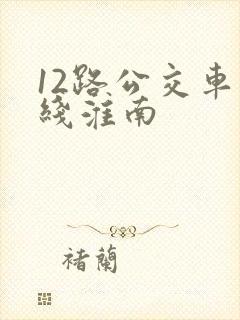 12路公交车路线淮南