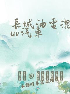 长城油电混合suv汽车