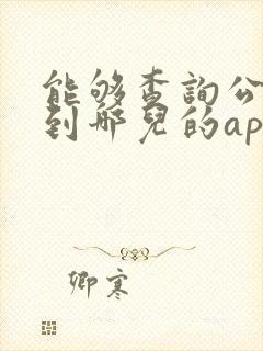 能够查询公交车到哪儿的app