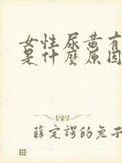 女性尿黄有泡沫是什么原因引起的