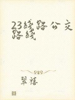 23线路公交车路线