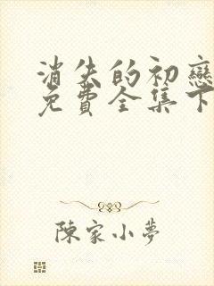 消失的初恋漫画免费全集下拉式漫画