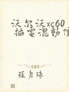 沃尔沃xc60 插电混动价格是多少钱