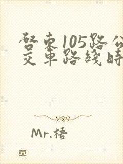 启东105路公交车路线时间表查询