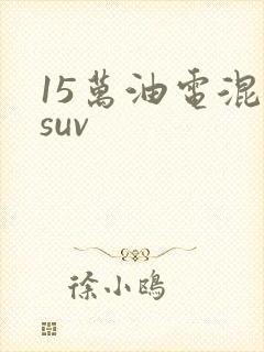 15万油电混动suv