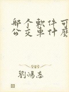 哪个软件可以看公交车什么时候来
