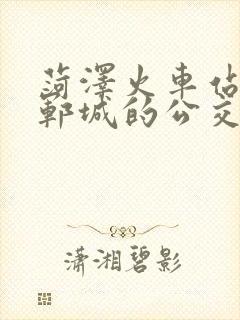 菏泽火车站有到郓城的公交车吗