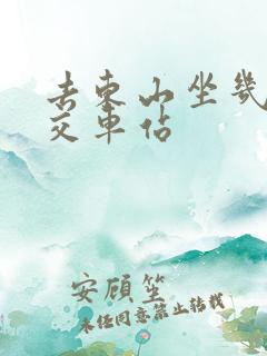 去东山坐几路公交车站