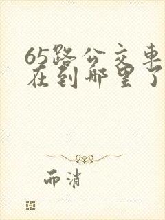 65路公交车现在到哪里了