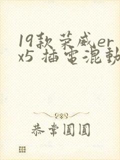 19款荣威erx5 插电混动