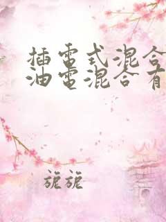 插电式混合动力油电混合有什么区别