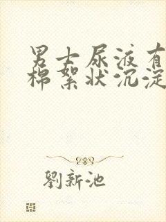 男士尿液有白色棉絮状沉淀物