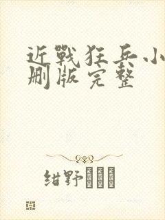 近战狂兵小说未删版完整