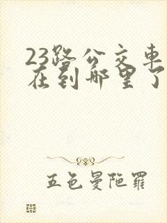 23路公交车现在到哪里了