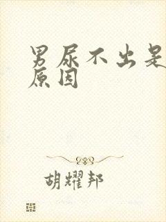 男尿不出是什么原因