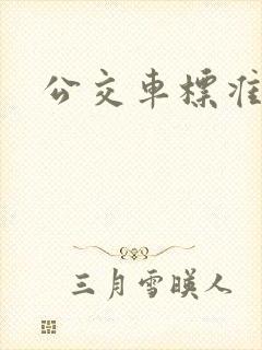 公交车标准