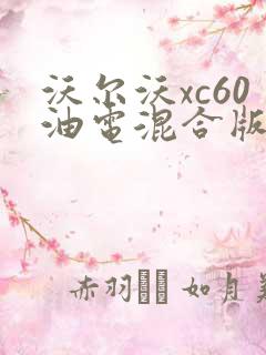沃尔沃xc60油电混合版