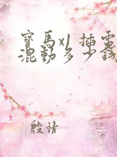 宝马x1 插电混动多少钱啊