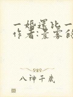 一婚还比一婚高作者:晨雾的光