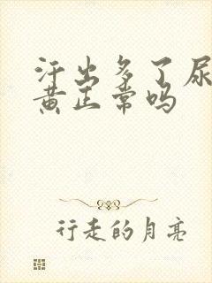 汗出多了尿少尿黄正常吗