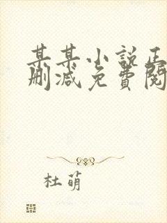 某某小说正版无删减免费阅读全文