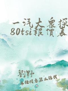一汽大众探岳280tsi报价表及图片