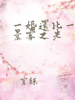 一婚还比一婚高晨雾之光