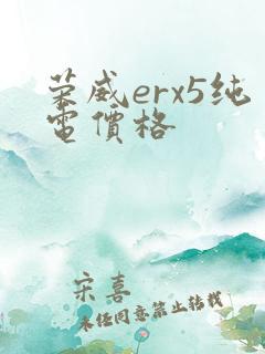 荣威erx5纯电价格