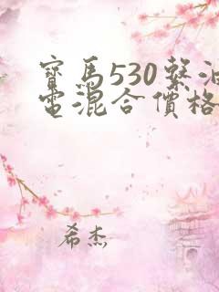 宝马530系油电混合价格