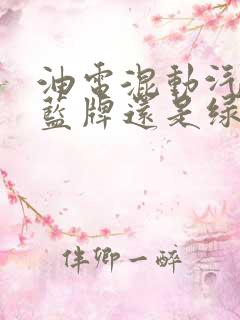 油电混动汽车是蓝牌还是绿牌