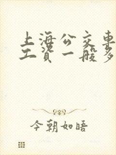 上海公交车司机工资一般多少