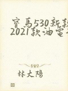 宝马530新款2021款油电混合