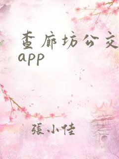 查廊坊公交车的app