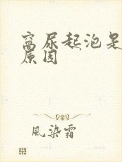 窝尿起泡是什么原因