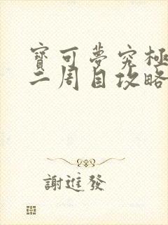 宝可梦究极日月二周目攻略