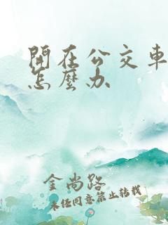开在公交车道上怎么办