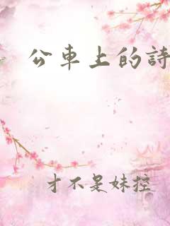 公车上的诗锦