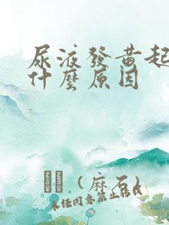 尿液发黄起沫是什么原因