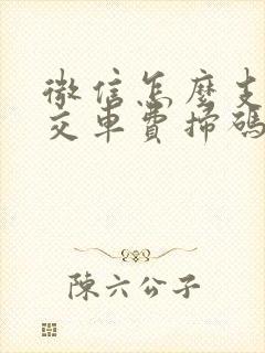 微信怎么支付公交车费扫码