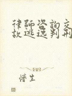 律师咨询交通事故逃逸判刑