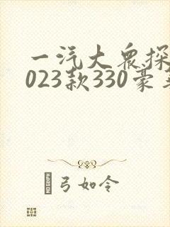 一汽大众探岳2023款330豪华版