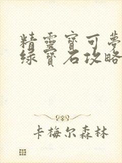 精灵宝可梦究极绿宝石攻略