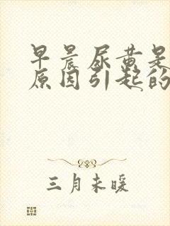 早晨尿黄是什么原因引起的